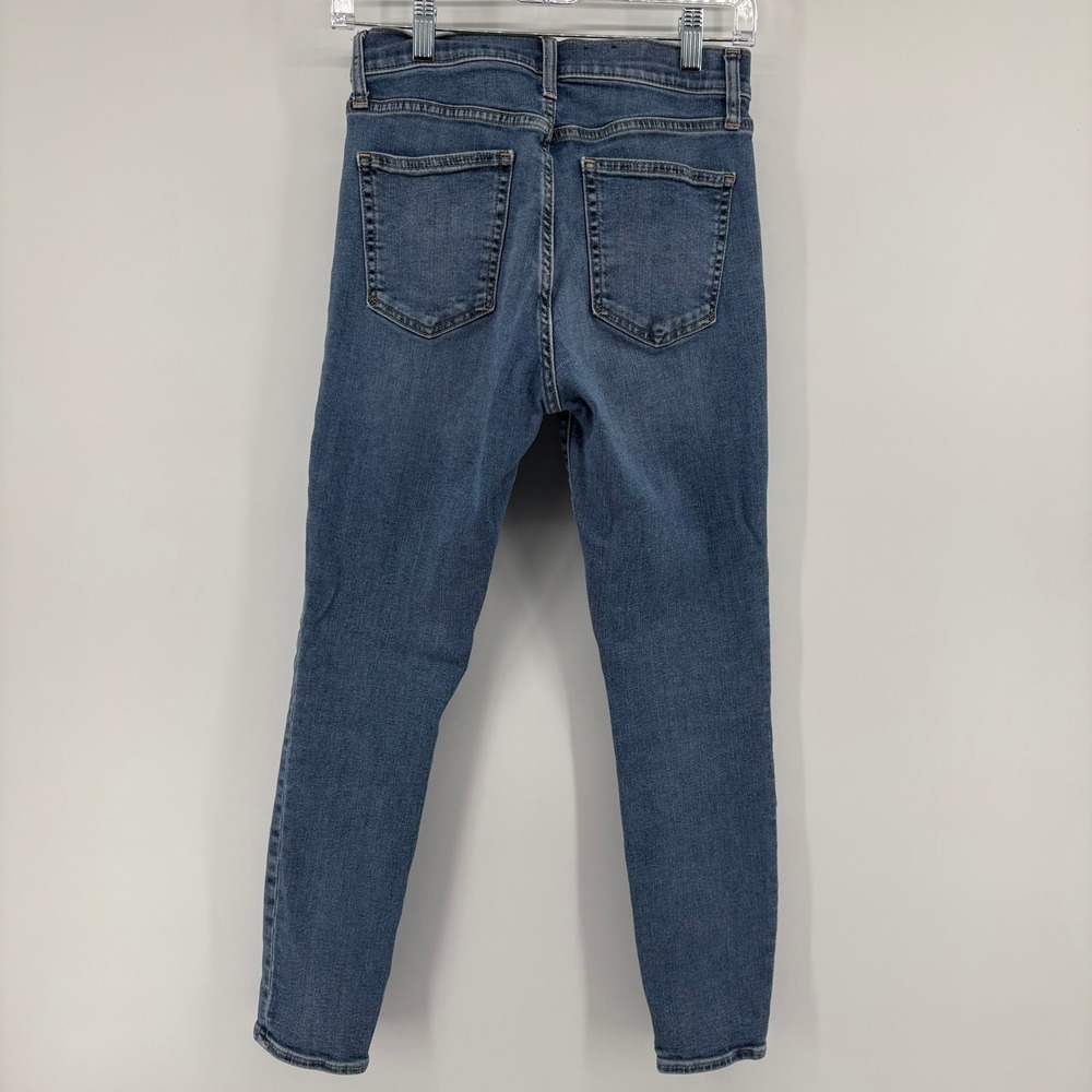 Gap True Skinny High Rise Jeans Womens 29 8R Medium Indigo Blue Stretch‎ Denim - Picture 6 of 15
